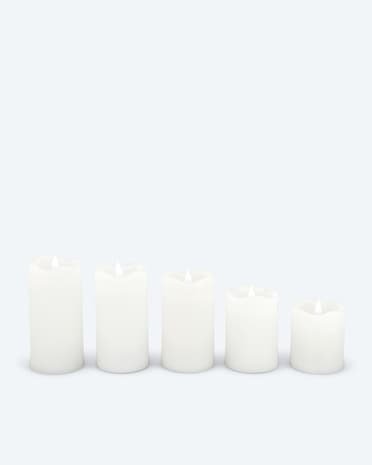 Produktabbildung für LED-Stumpenkerzen "Long Shine", 5tlg.