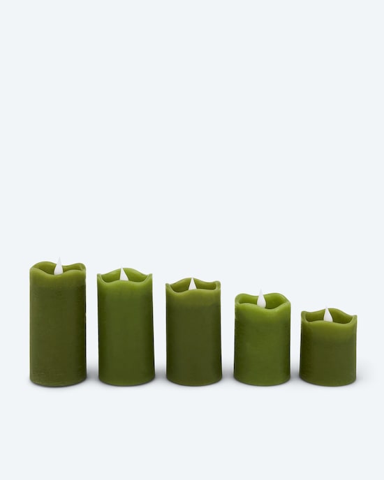 Produktabbildung für LED-Stumpenkerzen "Long Shine", 5tlg.