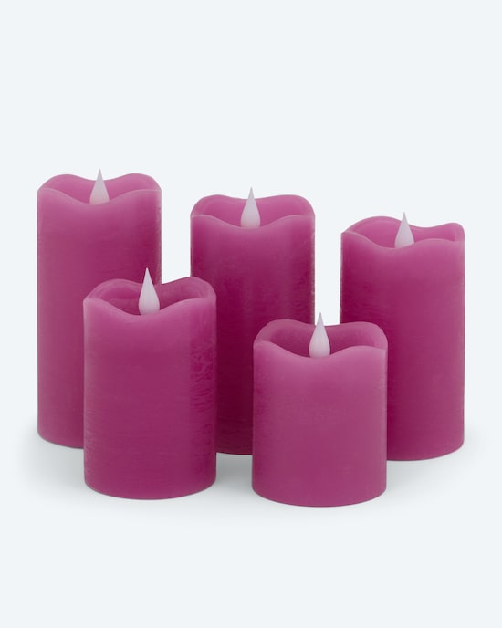 Produktabbildung für LED-Stumpenkerzen "Long Shine", 5tlg.