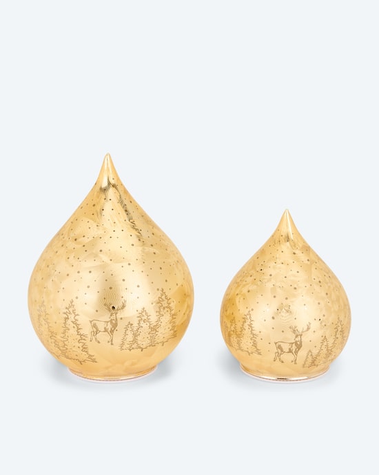 Produktabbildung für LED-Glastropfen "Frosty", 2tlg.