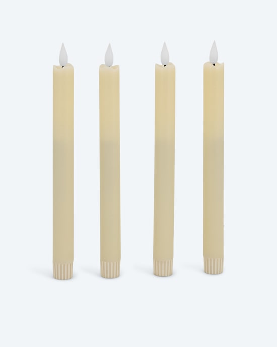 Produktabbildung für LED-Stabkerze "Long Shine", 4tlg.