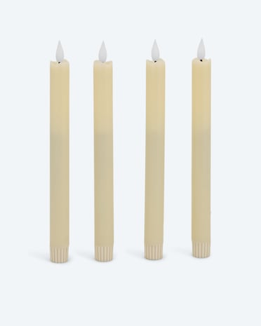 Produktabbildung für LED-Stabkerze "Long Shine", 4tlg.