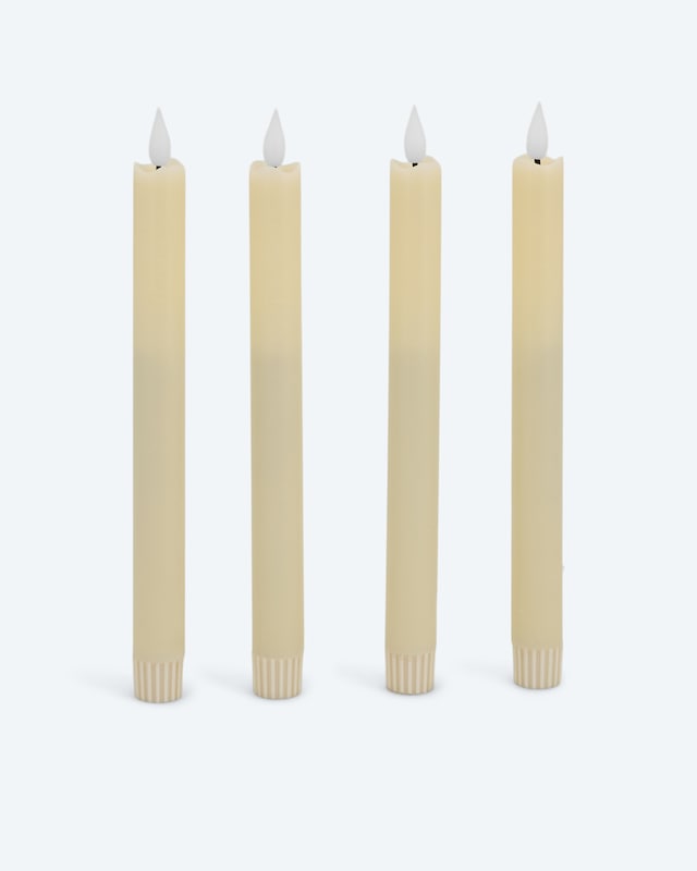 LED-Stabkerze "Long Shine", 4tlg.