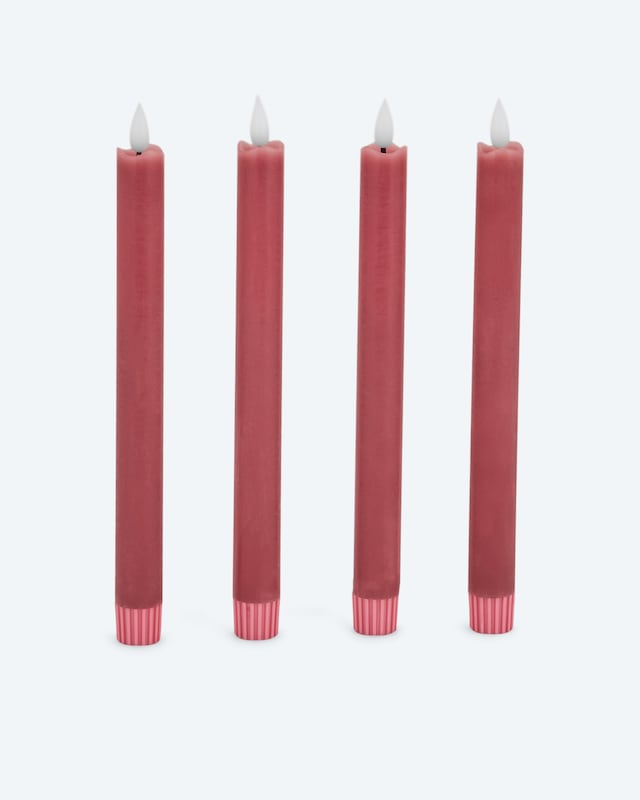 LED-Stabkerze "Long Shine", 4tlg.