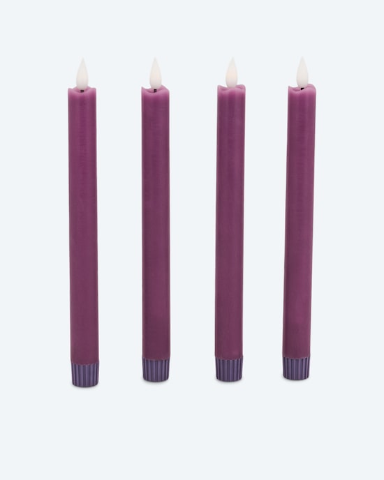 Produktabbildung für LED-Stabkerze "Long Shine", 4tlg.