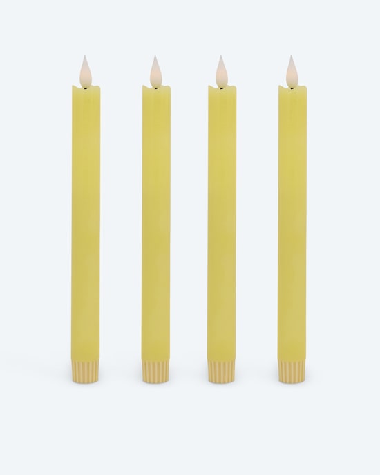 Produktabbildung für LED-Stabkerze "Long Shine", 4tlg.