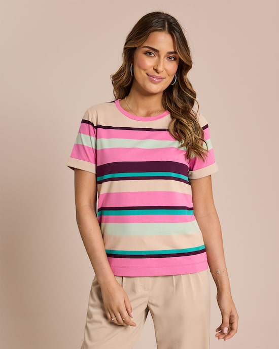 Produktabbildung für Basic Shirt mit Streifen