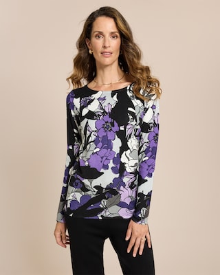 Produktabbildung 1 für Classic Pullover mit abstraktem Blume