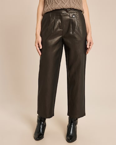 Produktabbildung für Hose aus veganem Leder