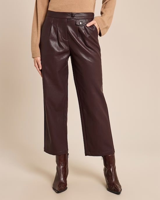 Produktabbildung für Hose aus veganem Leder