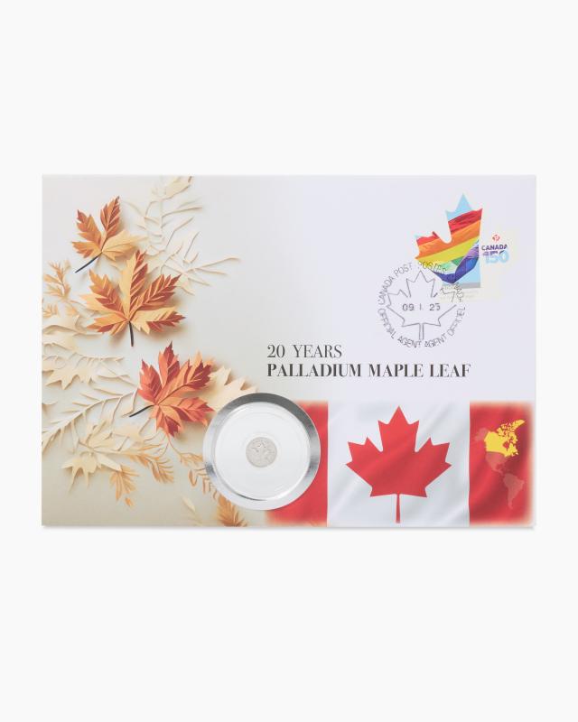 Numisbrief 20 Jahre Maple Leaf Palladium