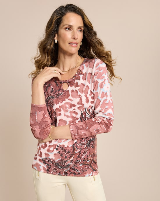 Produktabbildung für Classic Pullover Animal Blumen Mix