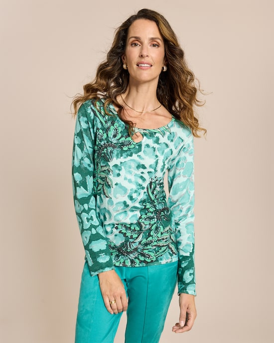 Produktabbildung für Classic Pullover Animal Blumen Mix