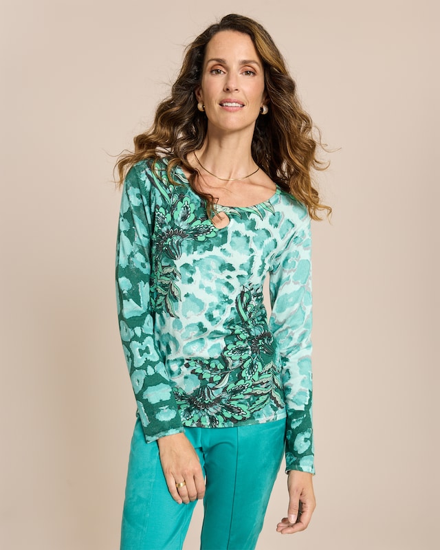 Classic Pullover Animal Blumen Mix