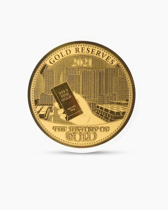 Produktabbildung für Goldmünze History of Gold: Goldreserven