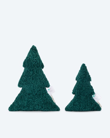 Produktabbildung für Teddy Plüsch Dekokissen "Tanne", 2 Stück