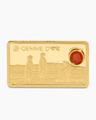 Produktabbildung 1 für Goldbarren Gemme d'or Karneol orange