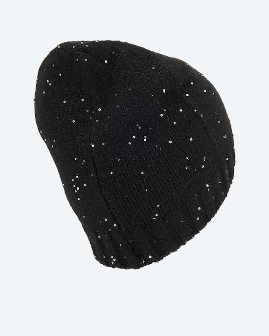 Produktabbildung für Strickmütze mit Glitzerpailletten