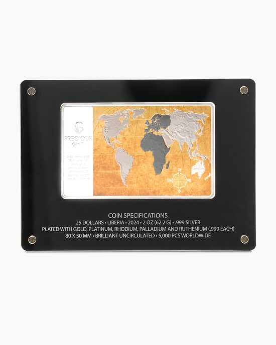 Produktabbildung für 2Oz Silber Münzbarren Precious 6 in 1 2024