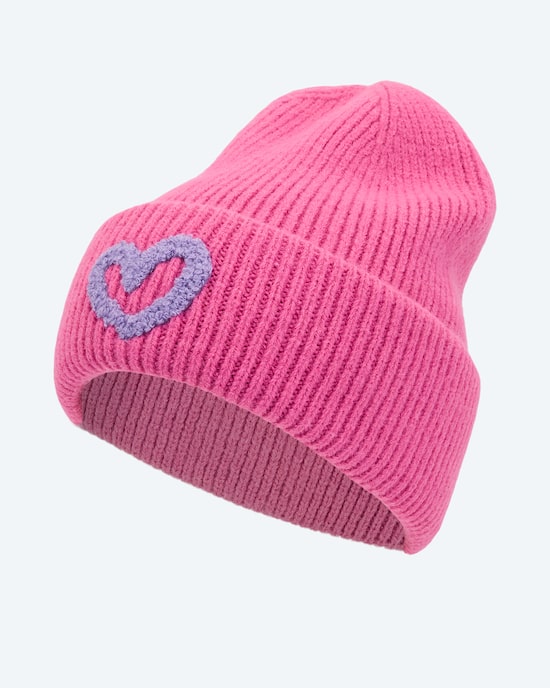 Produktabbildung für Strickmütze mit Herz Applikation