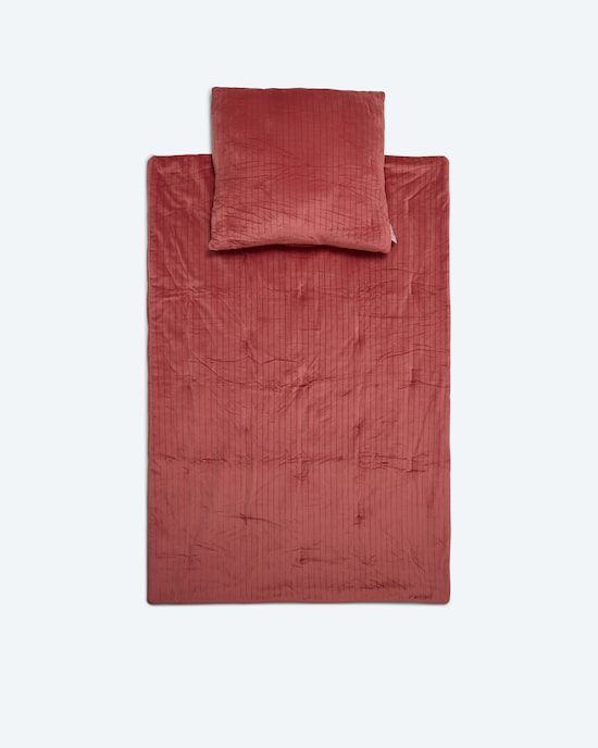 Produktabbildung für Velvet-Bettenset mit Streifen, 2tlg.