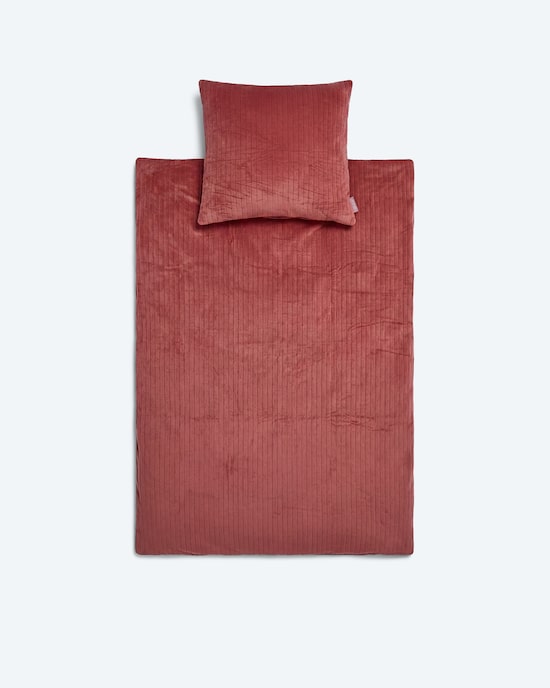 Produktabbildung für Velvet-Bettenset mit Streifen, 2tlg.