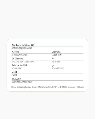 Produktabbildung 3 für Diamant-Armband 0,05 ct