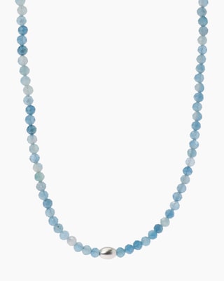 Produktabbildung 3 für Collier mit Aquamarin & Hämatit (beh.)