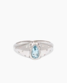 Produktabbildung für Ring mit Aquamarin und Zirkon