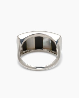 Produktabbildung 3 für Ring "Zebra" mit Perlmutt-Onyx