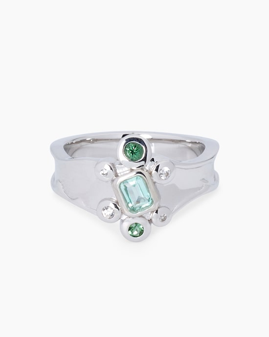 Produktabbildung für Ring mit Beryl, Turmalin und Zirkon