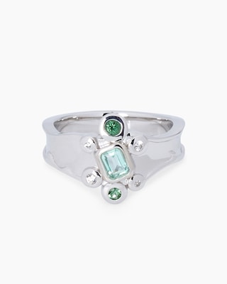 Produktabbildung 1 für Ring mit Beryl, Turmalin und Zirkon