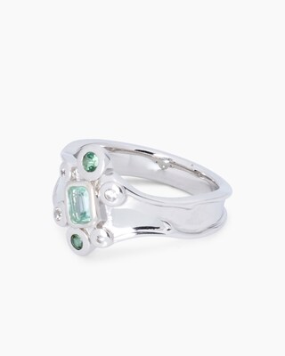 Produktabbildung 2 für Ring mit Beryl, Turmalin und Zirkon