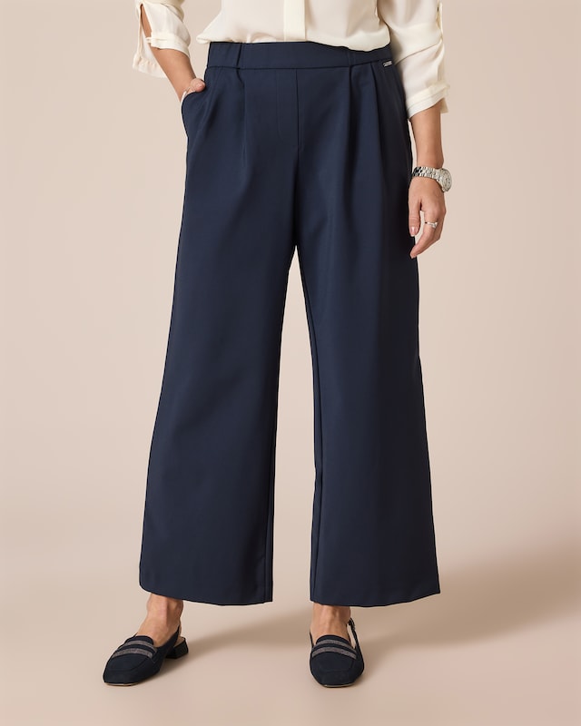 Power Stretch Bundfaltenhose