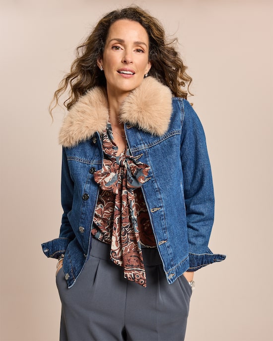 Produktabbildung für Jeansjacke wattiert