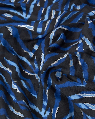 Produktabbildung 1 für Schal im Zebra Design mit Glanzeffekt