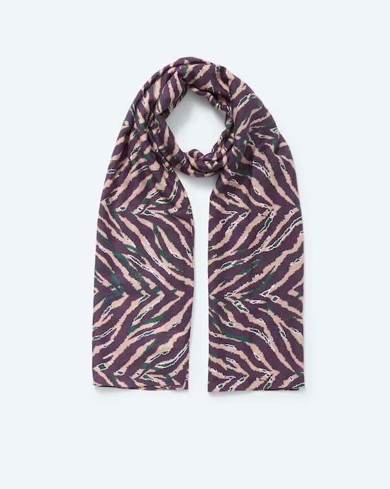 Produktabbildung für Schal im Zebra Design mit Glanzeffekt