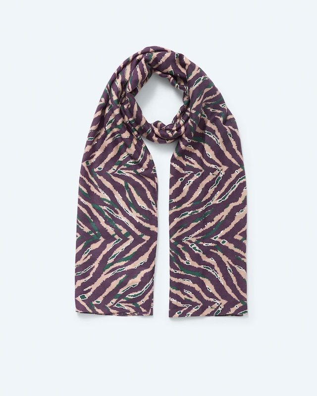 Schal im Zebra Design mit Glanzeffekt