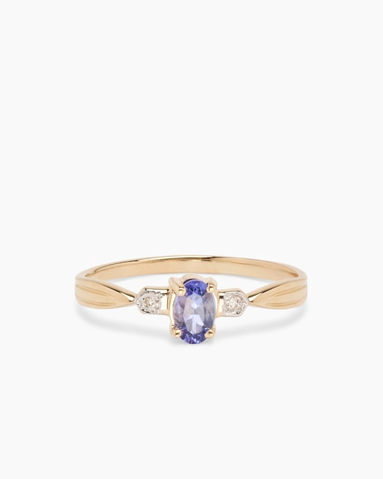 Produktabbildung für Ring mit Tansanit AAAA & Brillanten