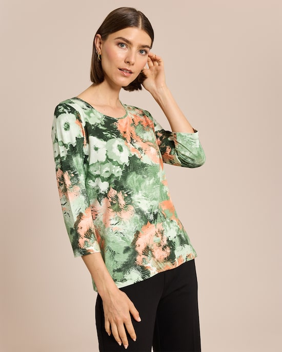 Produktabbildung für Blumen-Print Shirt