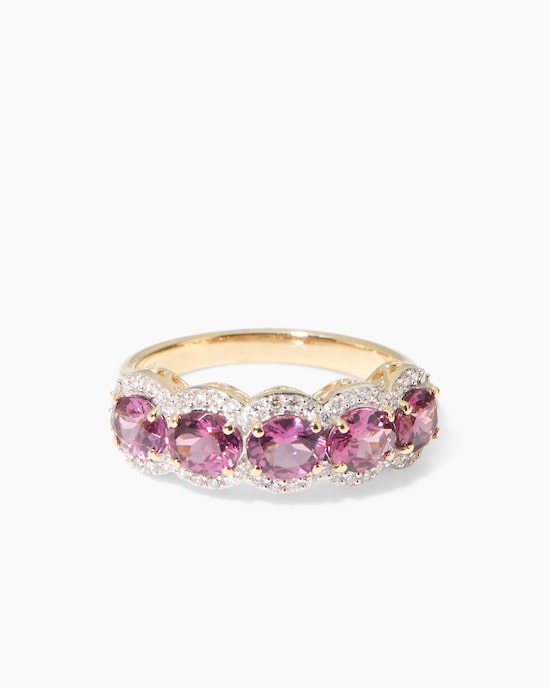 Produktabbildung für Ring mit Malawi Granat + Brillant