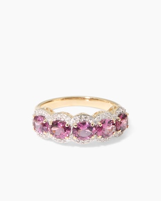 Produktabbildung 4 für Ring mit Malawi Granat + Brillant