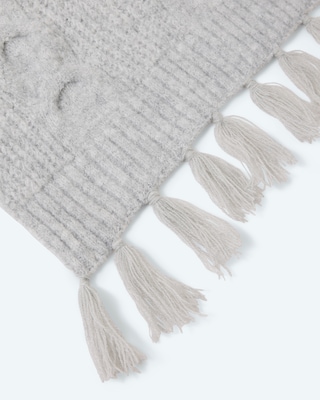 Produktabbildung 4 für Strickschal, Zopfmuster und Fransen