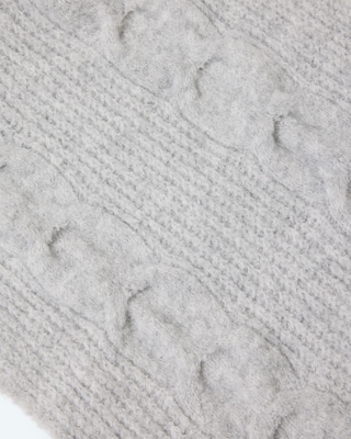 Produktabbildung 3 für Strickschal, Zopfmuster und Fransen