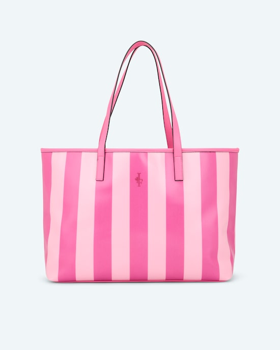 Produktabbildung für Shopper in gestreiftem Design