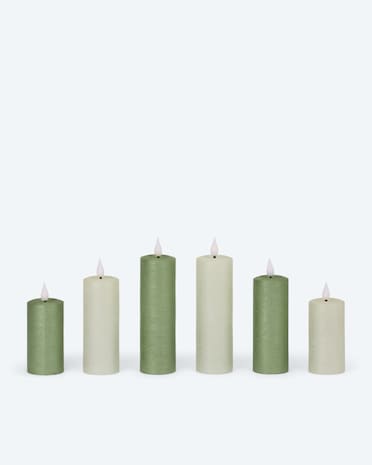Produktabbildung für LED-Votivkerzen mit Touch-Flammen, 6tlg.