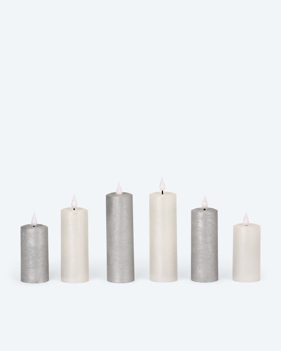 Produktabbildung für LED-Votivkerzen mit Touch-Flammen, 6tlg.