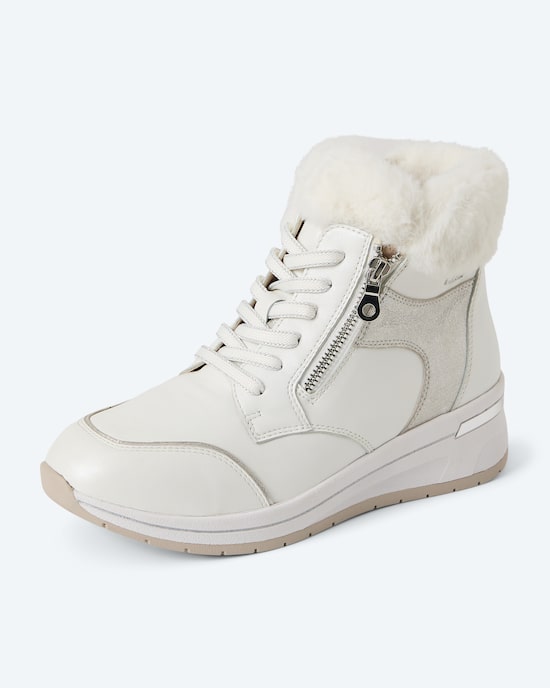 Produktabbildung für Sneaker mit Zipper und Fellrand