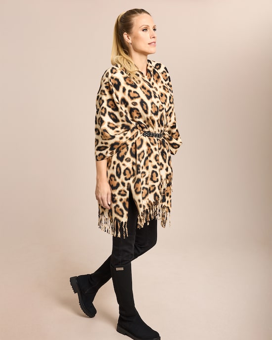 Produktabbildung für Poncho im Jaguardesign
