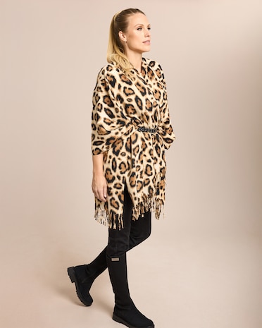 Produktabbildung für Poncho im Jaguardesign